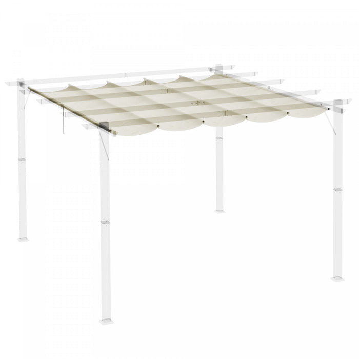 Outsunny Toit De Rechange Pour Pergola De 9.8' X 9.8', Blanc Creme
