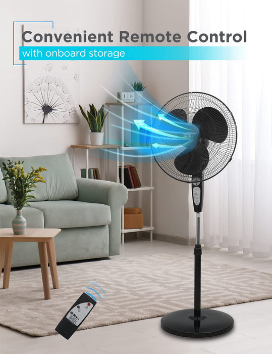 Ventilateur sur pied Black+Decker de 18 po 