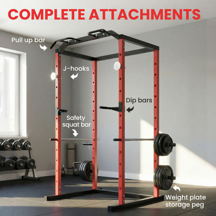 Cage de musculation Soozier, capacite de 450 kg avec hauteur reglable pour salle de sport a domicile