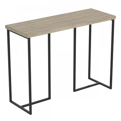 39” Console Table - Dark Taupe With Black Metal | Console de 39 po - taupe foncé avec métal noir