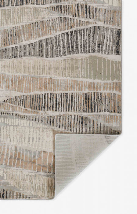 Tapis Contemporain Briar 2'2\" x 7'7\" en Gris