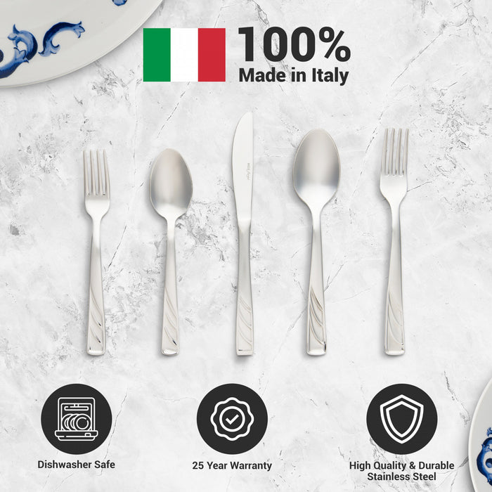 Ensemble De Couverts En Acier Inoxydable Italien Arimi Emilia 20 Pieces - Service Pour 4