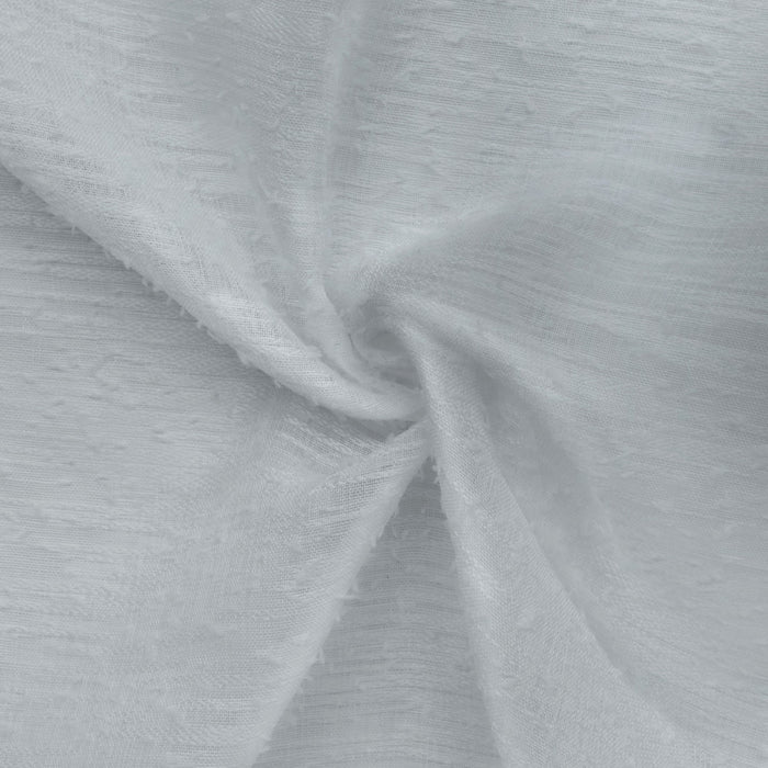Panneau de rideau transparent à œillets Boucle gris clair d’Habitat - 52 x 108