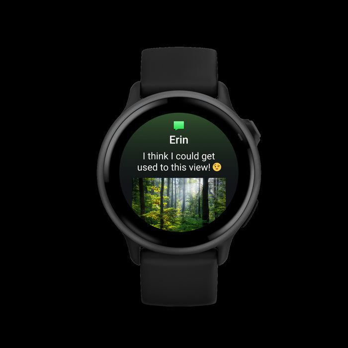 Montre intelligente Garmin Vivoactive 6 Slate Black - Suivi de bien-etre, surveillance de la batterie corporelle, coach de sommeil, applications sportives, Garmin Pay, stockage de musique