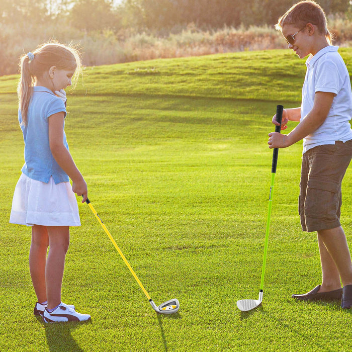 Ultimate Junior #7 Fer Pour Enfants Avec Arbre En Fibre De Verre Et Couverture De Tete Junior Practice Golf Club Green