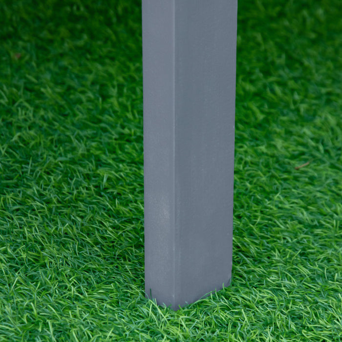 Outsunny Jardiniere Surelevee Lit De Culture Jardin En Bois Avec Tissu Non-tisse, Boite Bac A Pantes Pour L'exterieur Gris