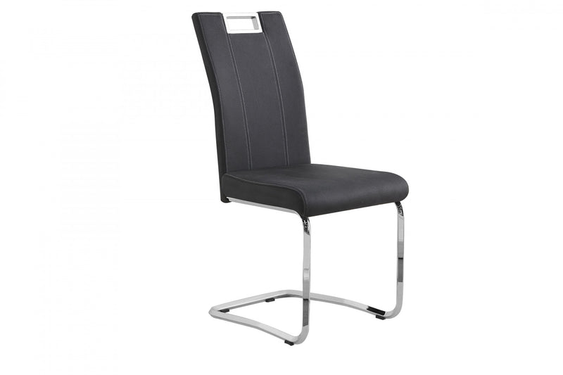Chaise De Salle A Manger Paladin En Tissu Gris (ensemble De 2)