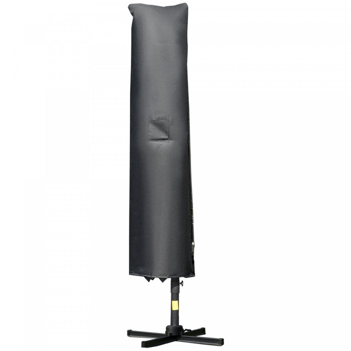 Outsunny 10' X 10' Parasol Deporte Inclinable 5 Angles, Double Toit