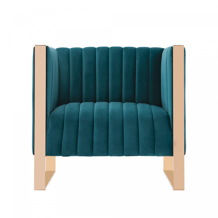 Ensemble de canape 2 pieces Trillium style milieu du siecle en bleu sarcelle