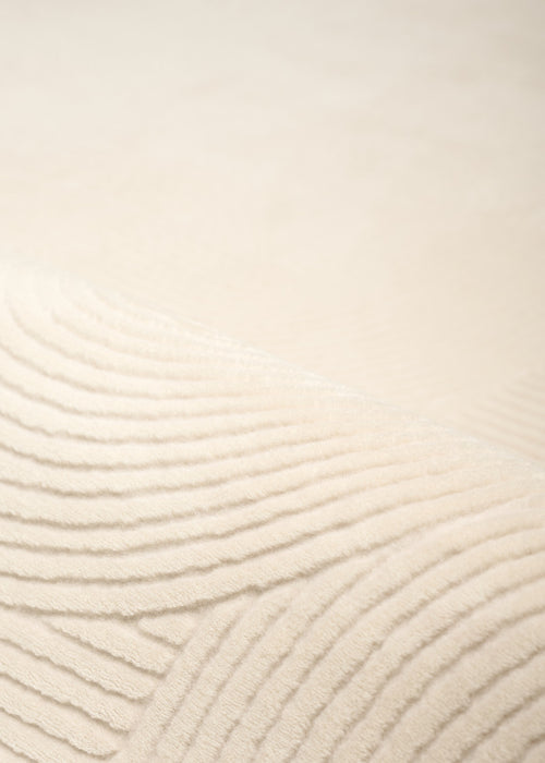 Tapis Lavable/Contemporain Elion 1'10\" x 6'0\" en Creme