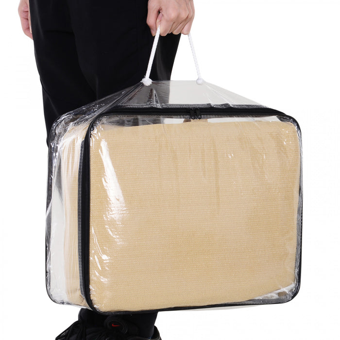 Voile D'ombrage Rectangulaire 4x6m Toile Solaire Sable