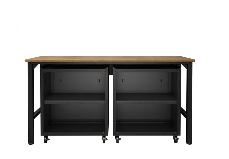 Ensemble de garage moderne Fortress 3 pieces en gris charbon