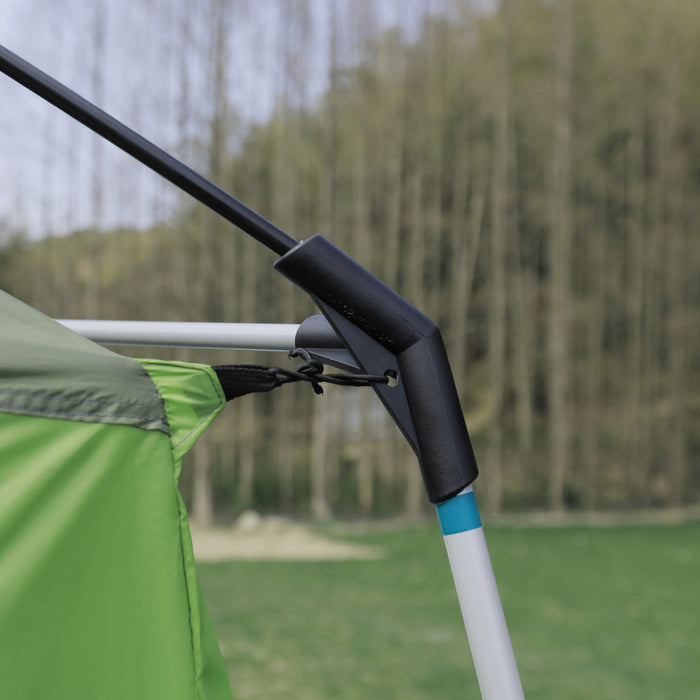 Outsunny Tente De Camping 4 A 8 Personnes, Tente 2 Pieces Avec Porche, Vert
