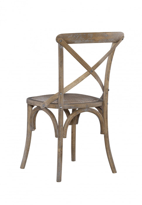 Chaise d’appoint de salle à manger Bentwood grise - ensemble de 2
