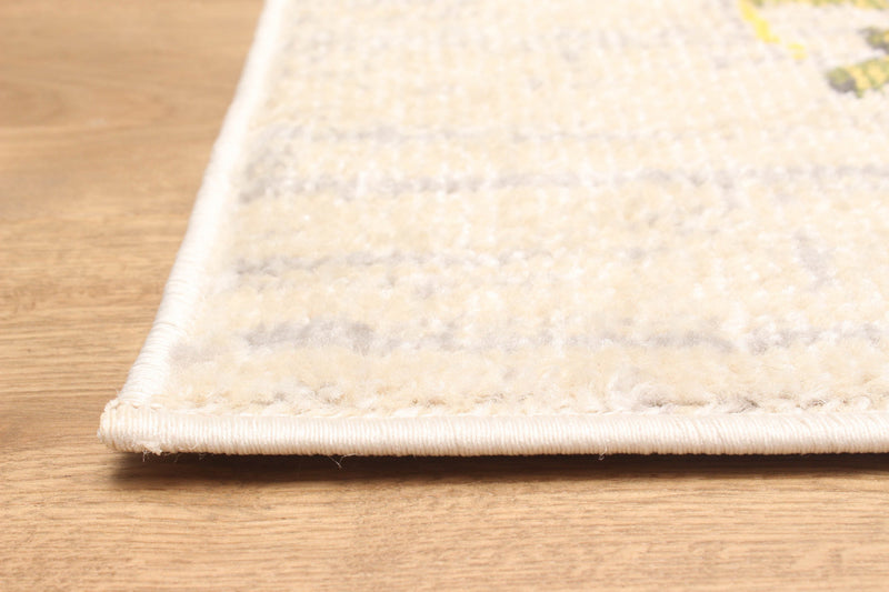 Tapis Traditionnel Rosa 5'0\" x 8'0\" en Ivoire