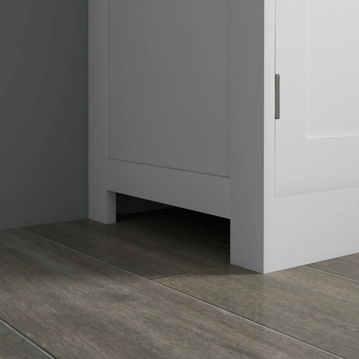 HOMCOM Armoire de rangement avec etageres a 4 niveaux, etageres reglables