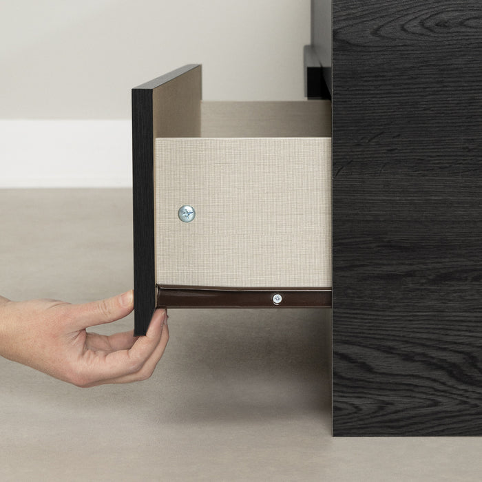 Fynn Ensemble Lit Matelot Et Tete De Lit Bibliotheque Chene Gris, De Meubles South Shore