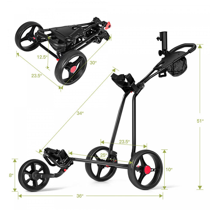 Chariot De Golf Pliable