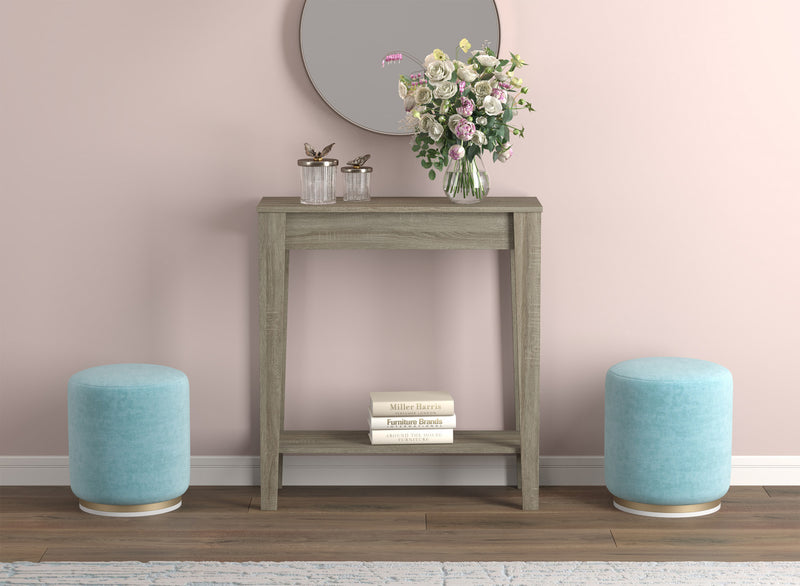 Console de 31 po avec 1 tablette - taupe foncé