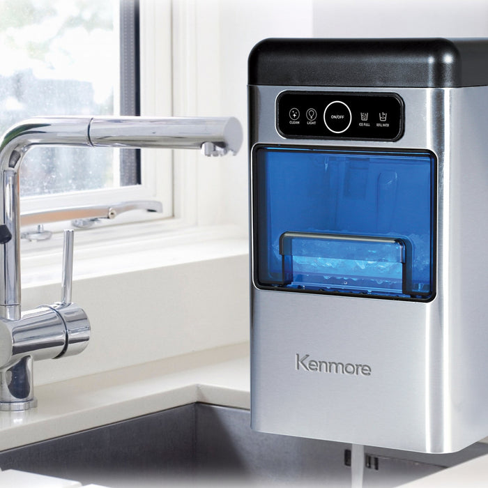 Machine a glacons croquants Kenmore en acier inoxydable, 18 kg/24 h