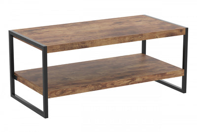 47” Coffee Table - Brown Reclaimed Wood | Table à café de 47 po - bois recyclé brun