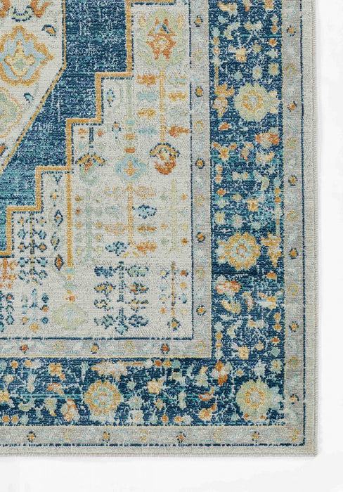 Tapis Traditionnel Kinsley 4'0\" x 6'0\" en Bleu