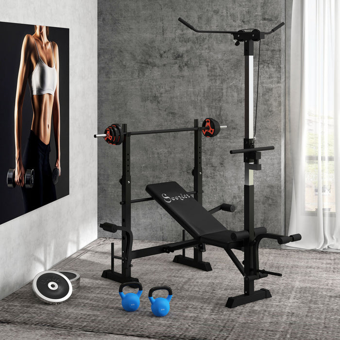 Soozier Banc De Musculation Reglable, Banc D'entrainement Complet Du Corps