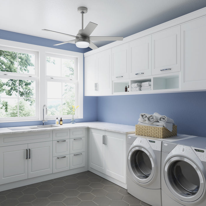 Ventilateur de plafond Aerodyne avec luminaire - Gris