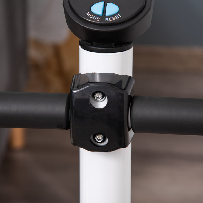 Soozier Machine A Marchepied Reglable, Stepper Avec Moniteur Lcd, Bleu