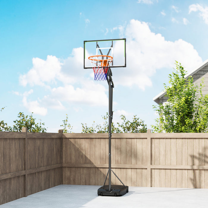 Soozier Panier de Basketball, Reglable de 4.1-8.5pi avec cerceau de 33\"