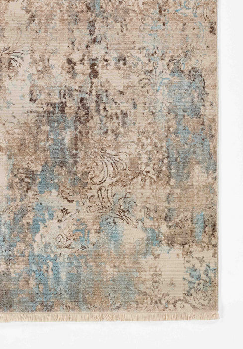 Tapis Traditionnel Malia 2'6\" x 8'0\" en Bleu