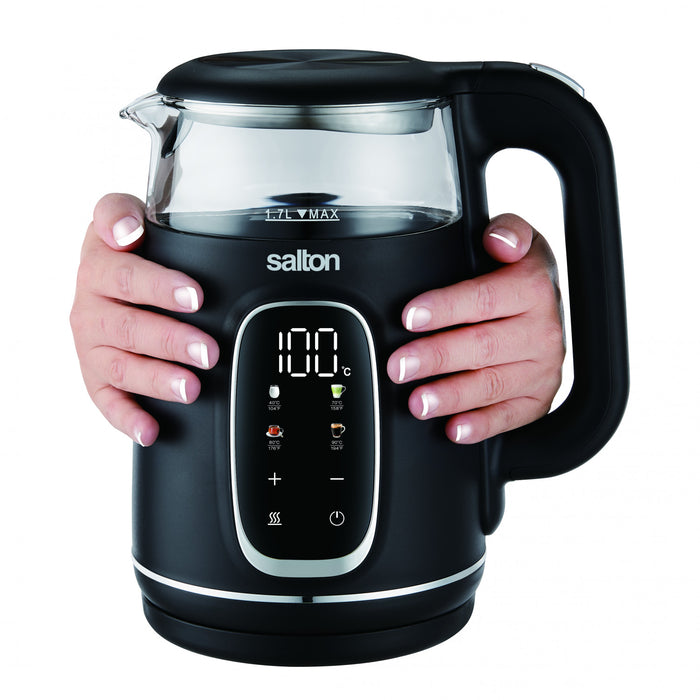 Bouilloire tactile numerique en verre Salton - 1,7 L