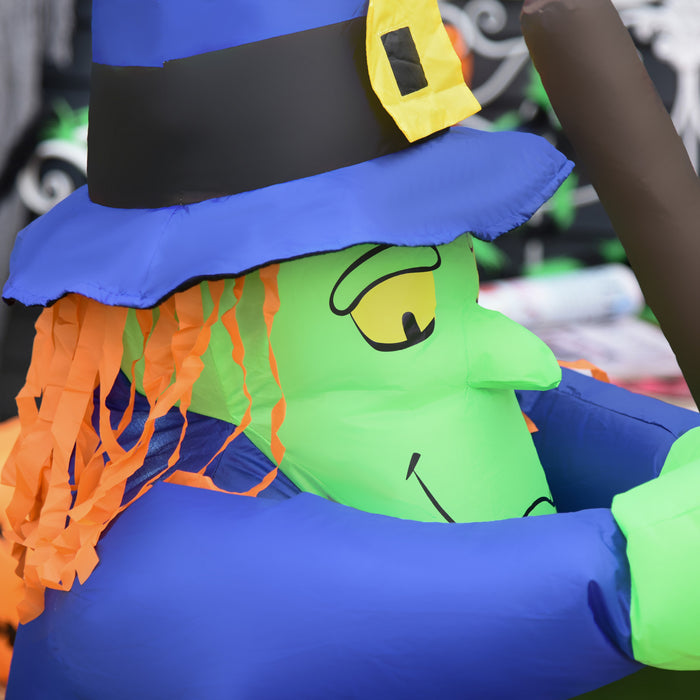 Homcom Sorciere Gonflable D'halloween