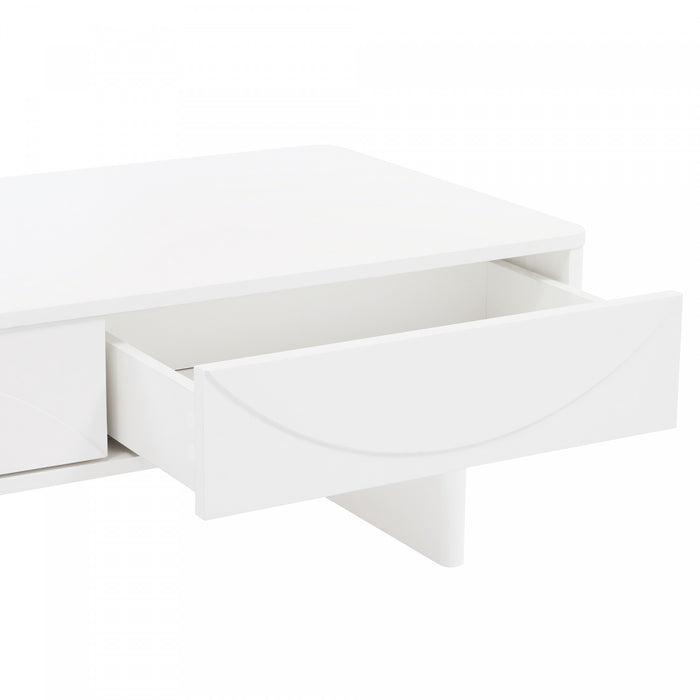 Table basse Ella Modern 47\" en blanc