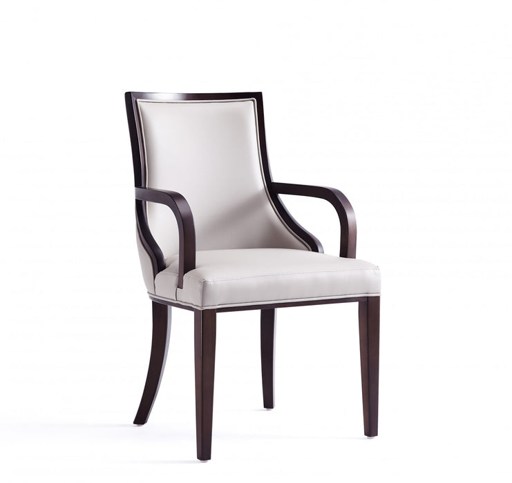 Ensemble de 8 chaises de salle a manger Grand Traditionnel en gris clair