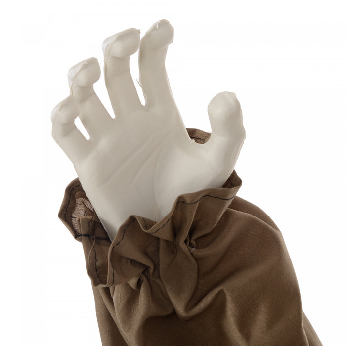 Homcom Poupee Animatronique D'halloween, Accessoire Avec Yeux Lumineux