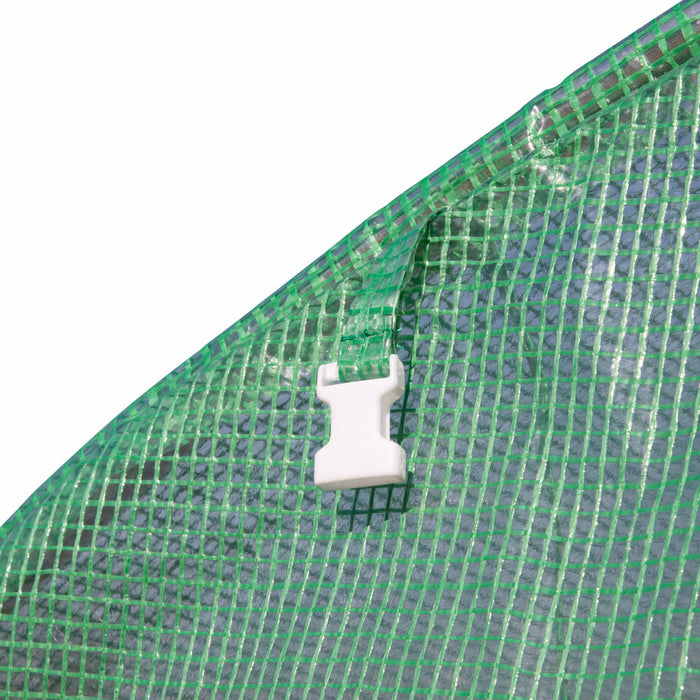 Outsunny Grande Serre De 10' X 10', Porte A Fermeture Eclair, Vert