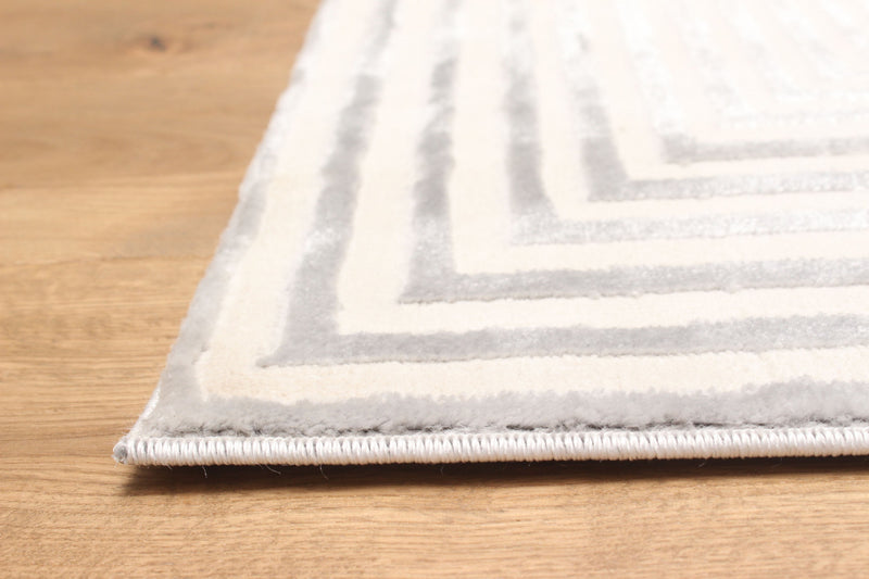 Tapis Contemporain/Moderne Ramona 8'0\" x 10'0\" en Gris