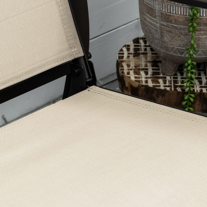Chaise A Bascule Exterieure Outsunny Pour 2 Personnes, Pour L'exterieur, Le Jardin, Kaki