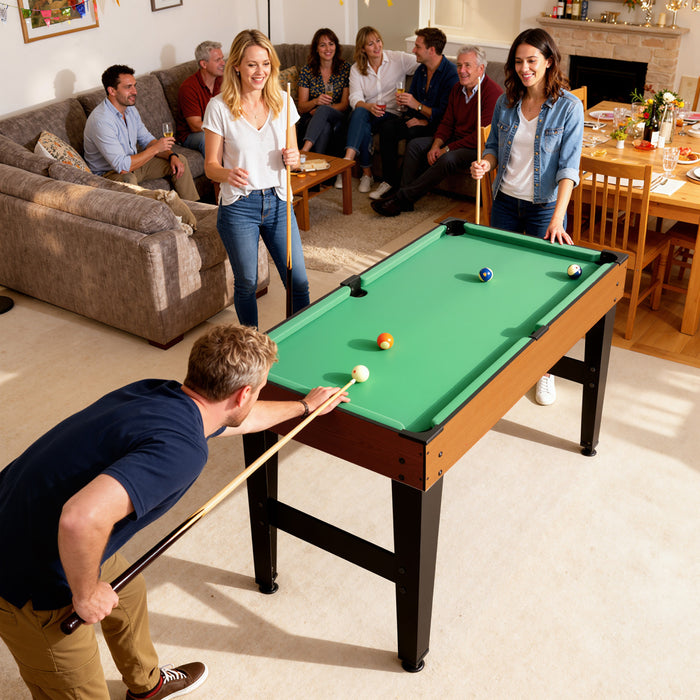 Soozier Table Multijeux 5-en-1, Table de Jeux 53\" pour Enfants et Adultes