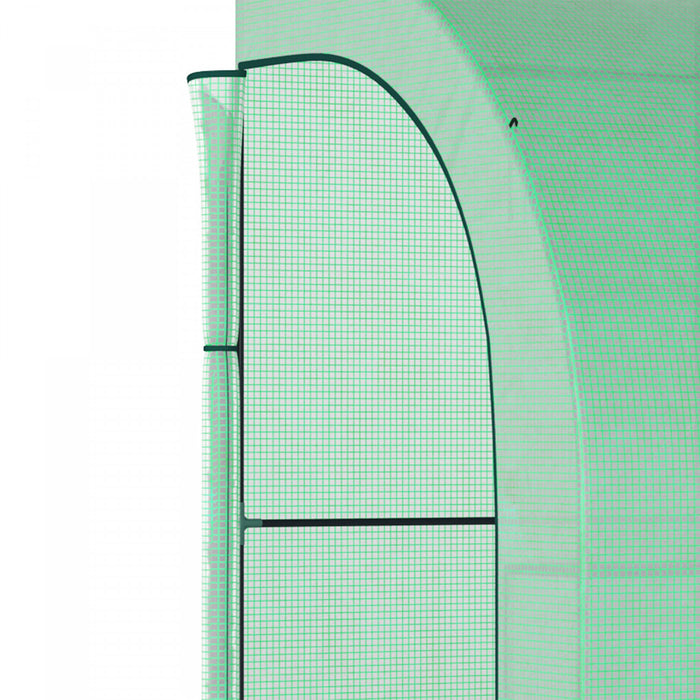 Outsunny Serre De Jardinage De Plain-pied Exterieure, Vert