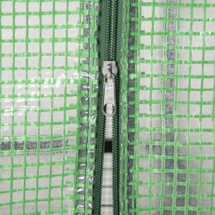 Outsunny Serre Portable Avec Etageres Pour Exterieur, Vert Fonce