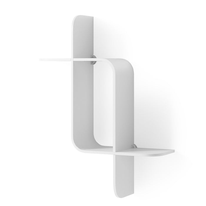 Tablette murale moderne Montage de Umbra en bois - blanche