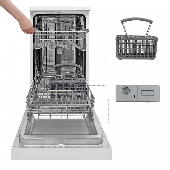Lave-vaisselle portatif BLACK+DECKER de la serie BCDP, 18 po (45,7 cm), capacite de 8 couverts