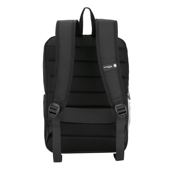 Sac a dos Swissdigital KATY Rose Platinum – Sac pour ordinateur portable de 16 pouces, chargement USB, detecteur SDD, protection RFID, multi-poches