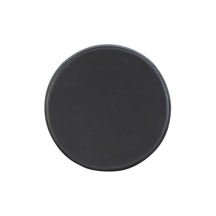 Tabouret Maya de hauteur comptoir en similicuir - noir