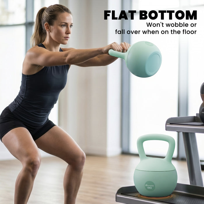 Soozier Kettlebell 12 kg, musculation et entrainement de force, vert