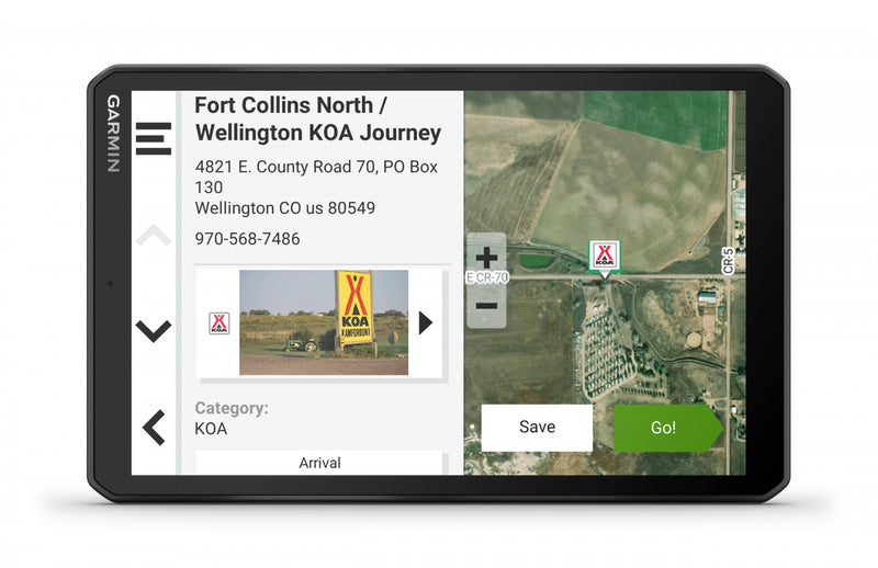 Garmin Rv 895, Gps Navigateur Rv 8\" - Itineraires Personnalises Et Avertissements Routiers Avec Ecran Ips Large De 8\"