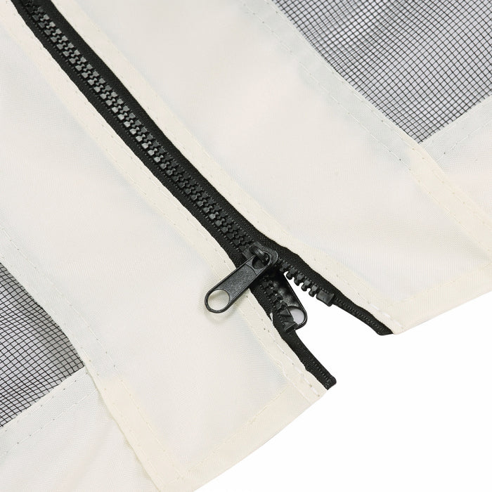 Outsunny Moustiquaire De Remplacement Pour Gazebo 12' X 12' Rideaux Zippe Pour Fete Activites Exterieur