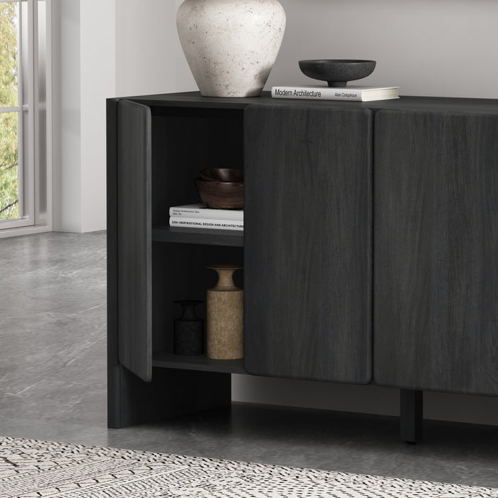 Buffet moderne Linda 60\" en gris charbon